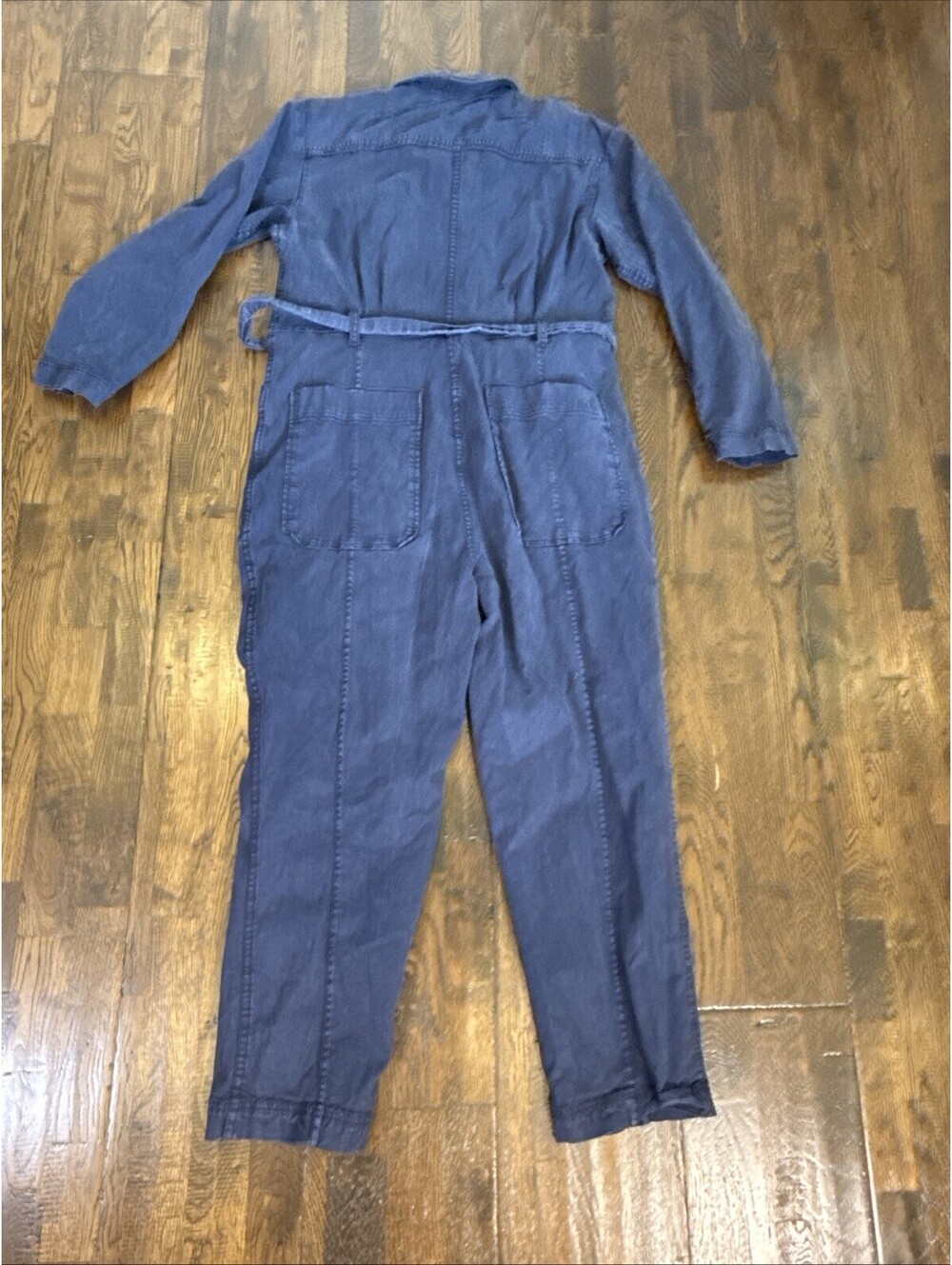 Alex Mill Utility Denim Jumpsuit Women’s L – Belted Workwear One Piece – Blue – - Picture 6 of 7